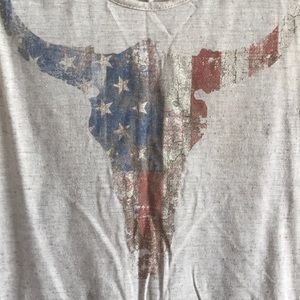 Patriotic Longhorn High-low Tank